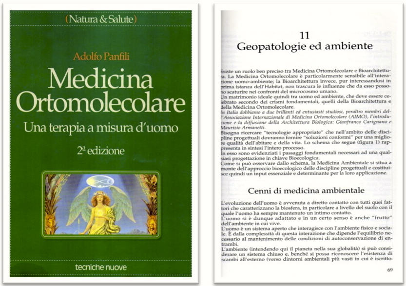 Testimonianze - Il libro " Medicina Ortomolecolare" cita l'attività di Maurizio Armanetti Rabdomante